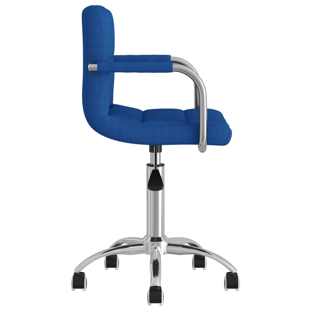 vidaXL Esszimmerstuhl Drehbar Blau Stoff