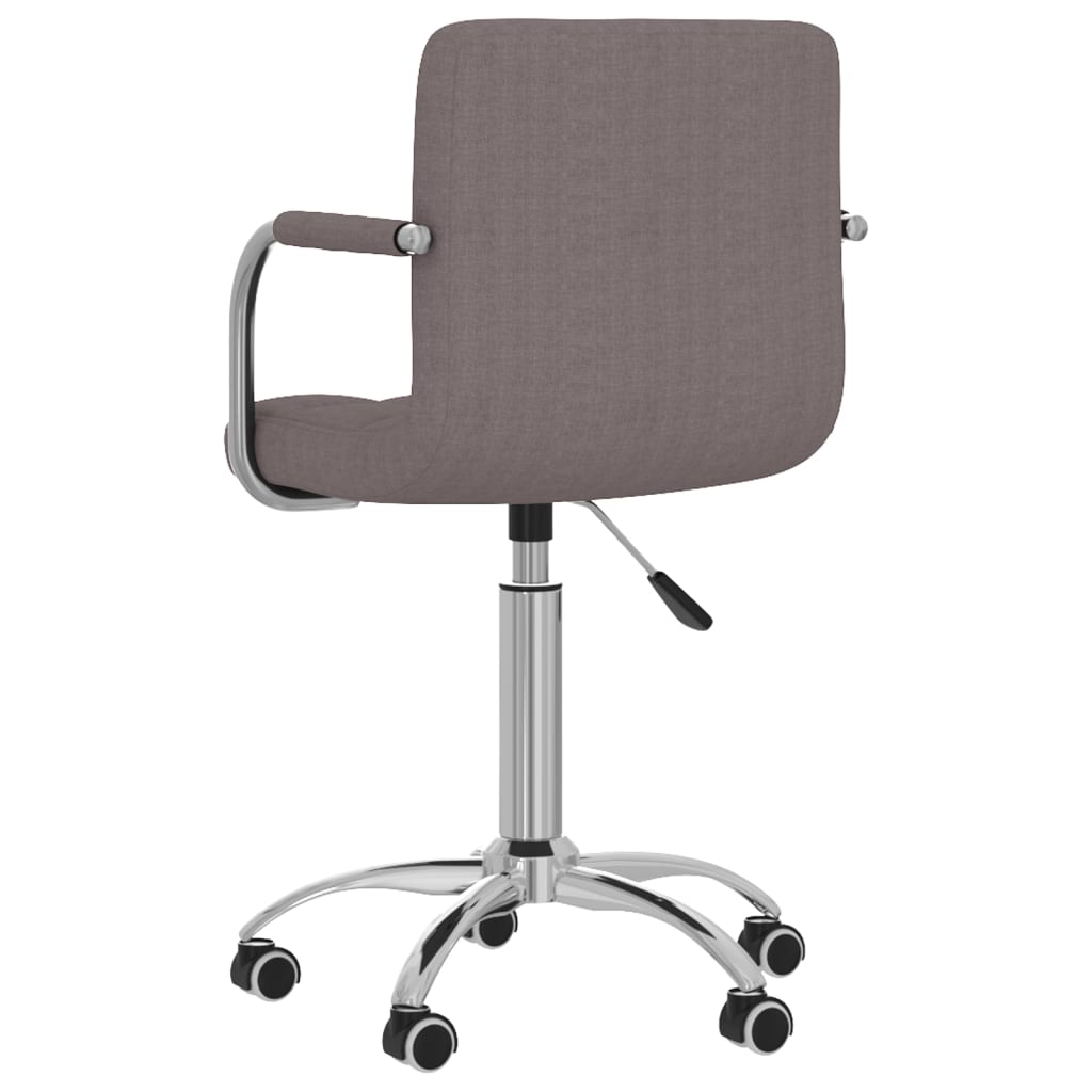 vidaXL Esszimmerstuhl Drehbar Taupe Stoff