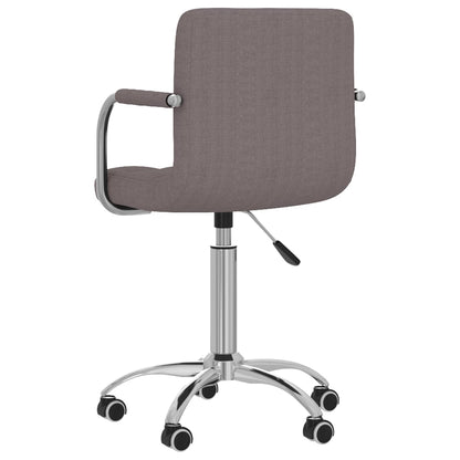vidaXL Esszimmerstuhl Drehbar Taupe Stoff