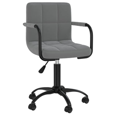 vidaXL Chaises de salle à manger 4 pcs pivotantes velours gris foncé