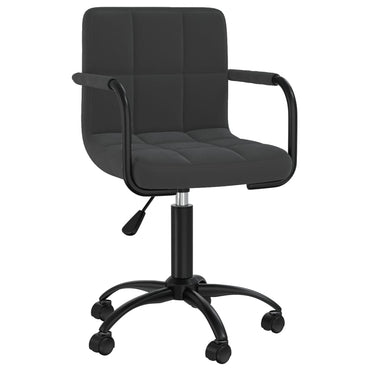 vidaXL Chaises de salle à manger 6 pcs pivotantes velours noir
