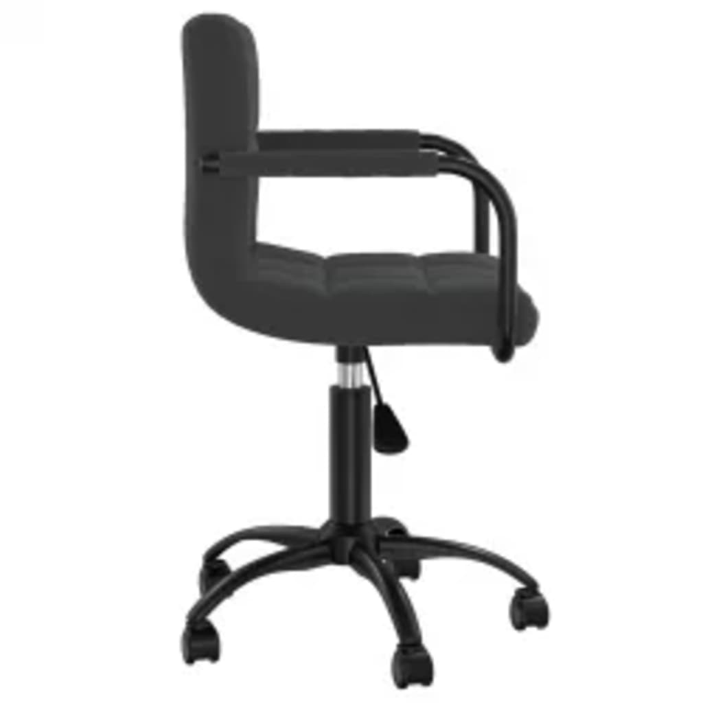 vidaXL Chaises de salle à manger 6 pcs pivotantes velours noir