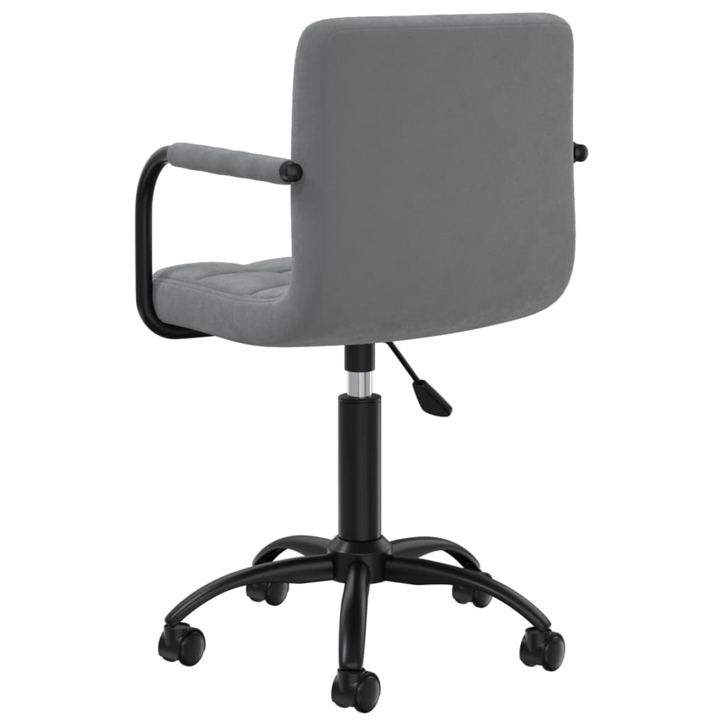 vidaXL Chaises de salle à manger 6 pcs. Pivotantes Velours Gris Foncé