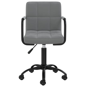 vidaXL Chaise de salle à manger pivotante velours gris foncé