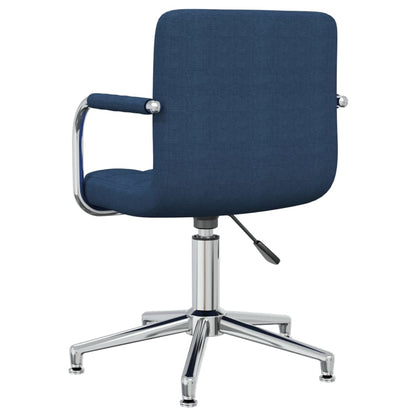 vidaXL Esszimmerstuhl Drehbar Blau Stoff