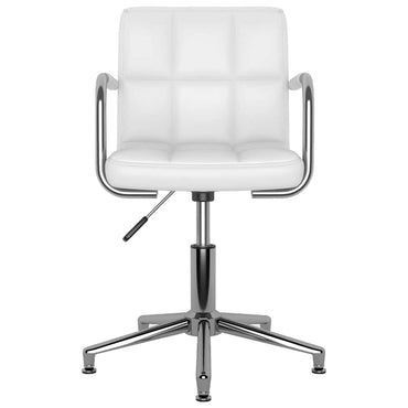 vidaXL Chaises de salle à manger pivotantes 6 pcs Blanches Similicuir
