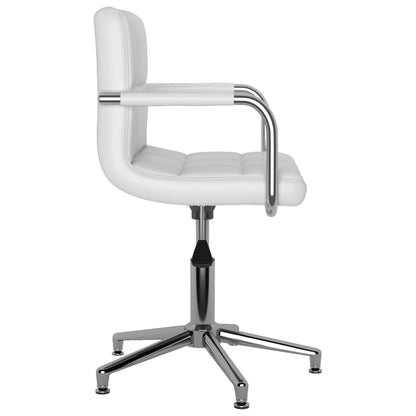 vidaXL Chaises de salle à manger pivotantes 6 pcs Blanches Similicuir