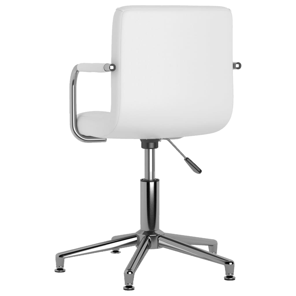 vidaXL Chaises de salle à manger pivotantes 6 pcs Blanches Similicuir