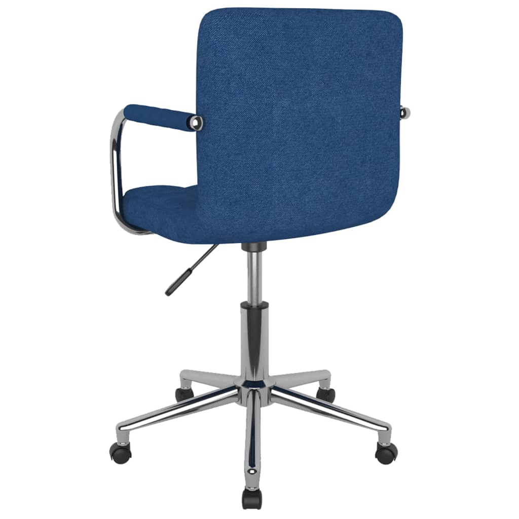 vidaXL Esszimmerstuhl Drehbar Blau Stoff