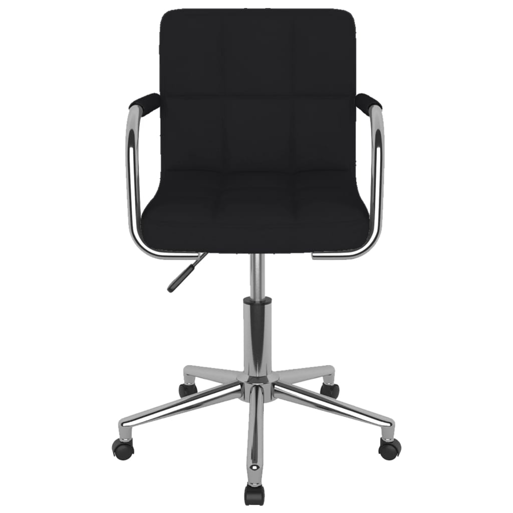 vidaXL Esszimmerstuhl Drehbar Schwarz Stoff