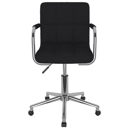vidaXL Esszimmerstuhl Drehbar Schwarz Stoff