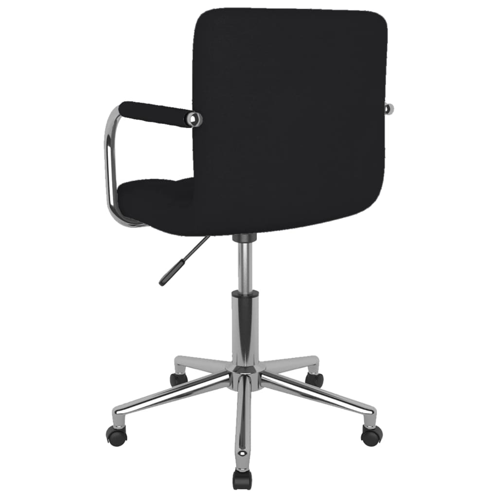 vidaXL Esszimmerstuhl Drehbar Schwarz Stoff