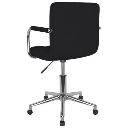 vidaXL Esszimmerstuhl Drehbar Schwarz Stoff