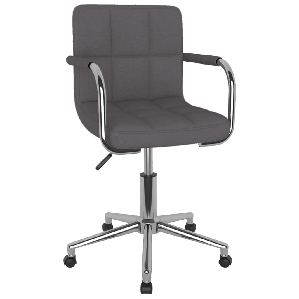 vidaXL Esszimmerstuhl Drehbar Taupe Stoff