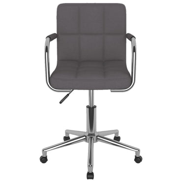 vidaXL Chaise de salle à manger pivotante en tissu taupe