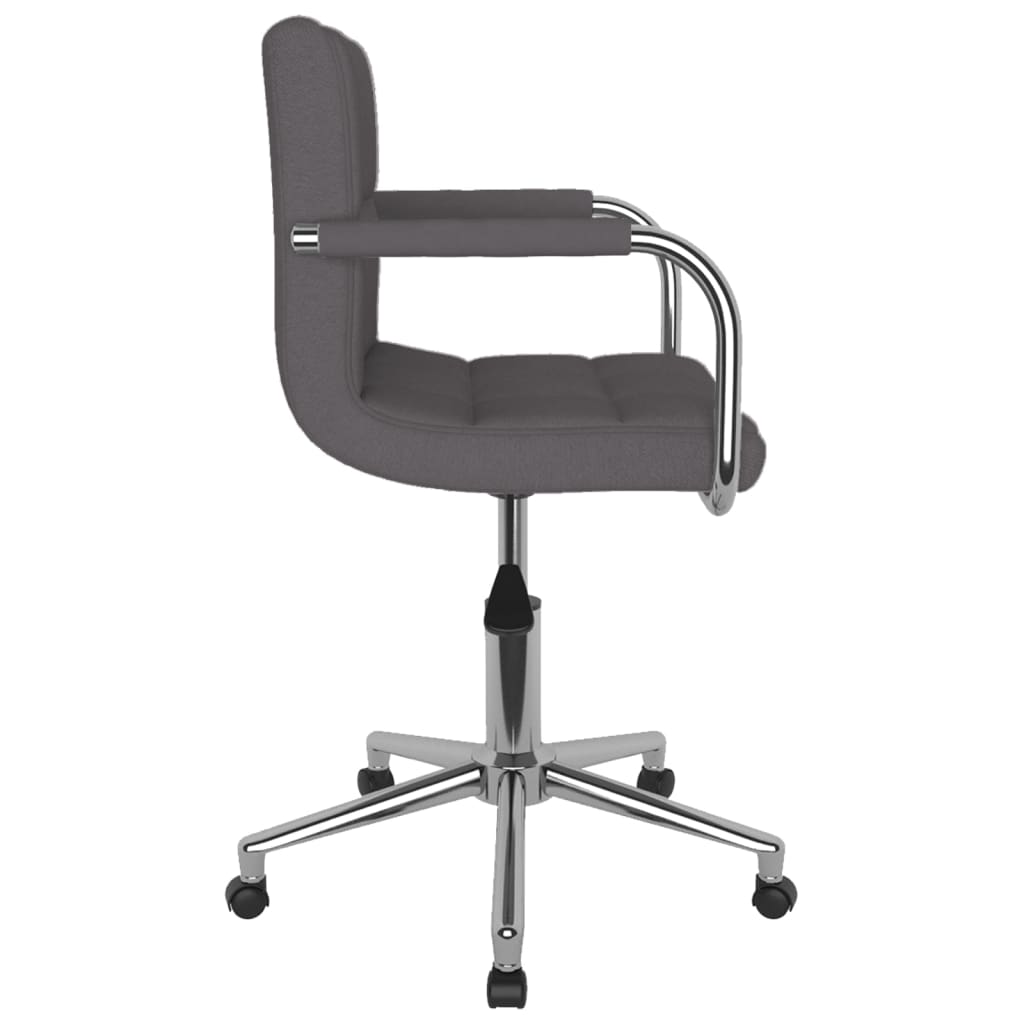 vidaXL Esszimmerstuhl Drehbar Taupe Stoff
