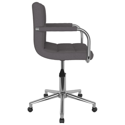 vidaXL Esszimmerstuhl Drehbar Taupe Stoff