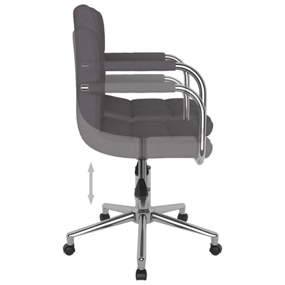 vidaXL Esszimmerstuhl Drehbar Taupe Stoff