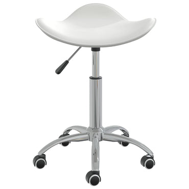 vidaXL Chaise de salle à manger pivotante Blanche Similicuir
