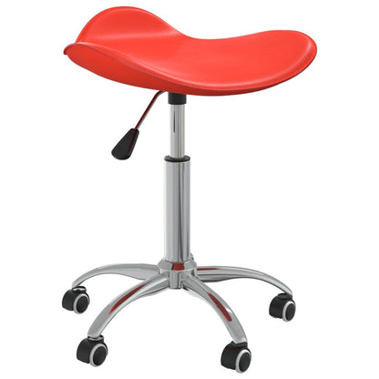 vidaXL Chaise de salle à manger pivotante rouge en similicuir