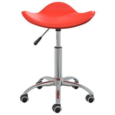 vidaXL Chaise de salle à manger pivotante rouge en similicuir