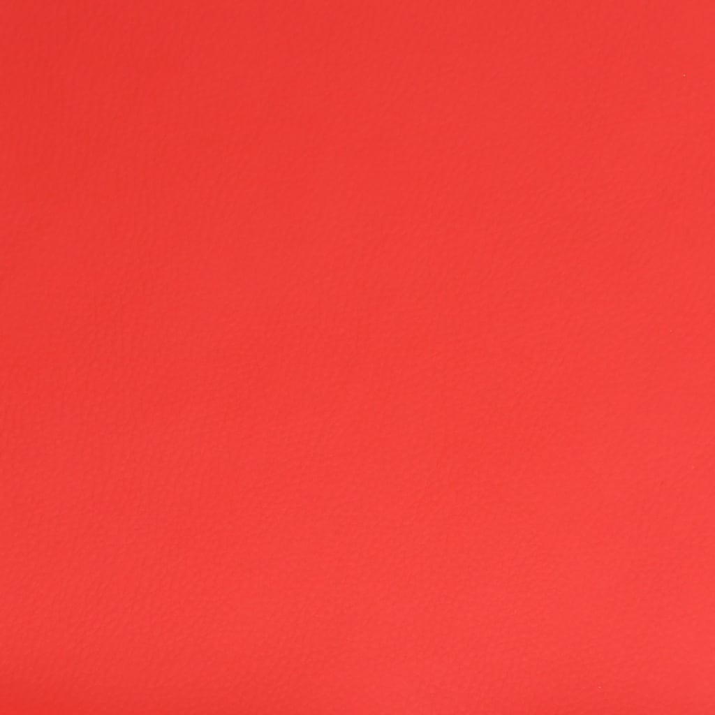 vidaXL Chaise de salle à manger pivotante rouge en similicuir