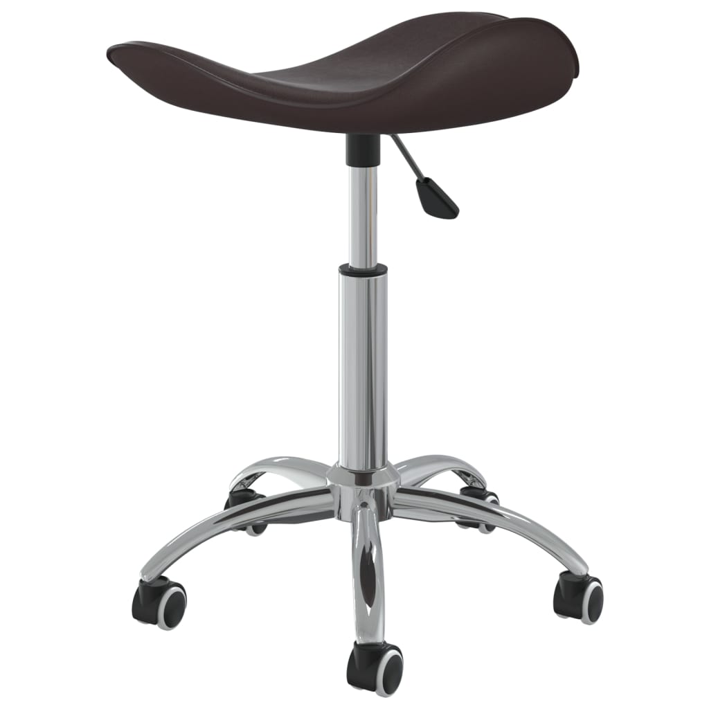 vidaXL Chaise de salle à manger pivotante Similicuir marron