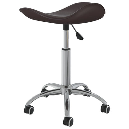 vidaXL Chaise de salle à manger pivotante Similicuir marron