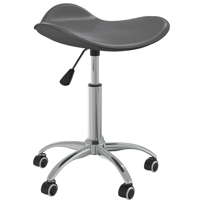 vidaXL Chaise de salle à manger pivotante gris similicuir