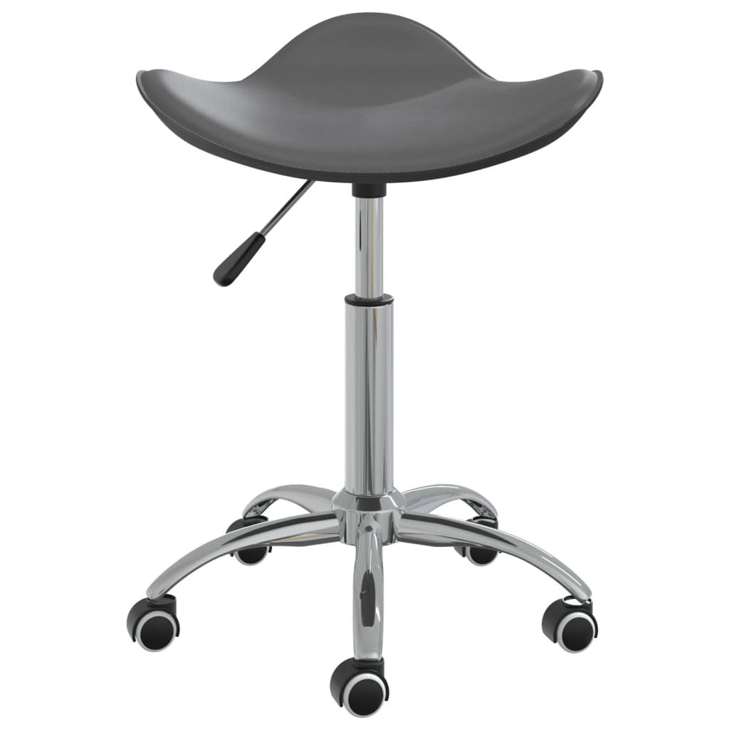 vidaXL Chaise de salle à manger pivotante gris similicuir