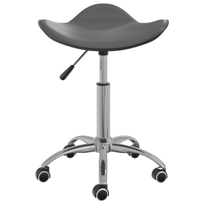 vidaXL Chaise de salle à manger pivotante gris similicuir