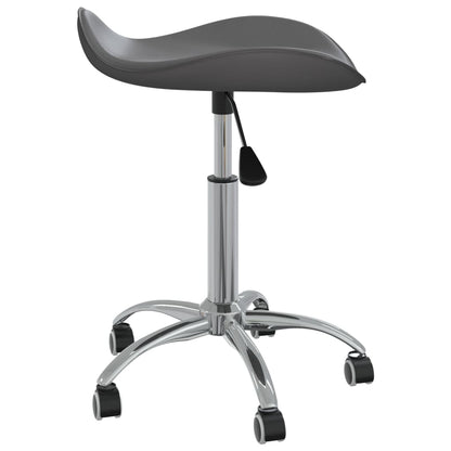vidaXL Chaise de salle à manger pivotante gris similicuir