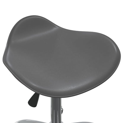 vidaXL Chaise de salle à manger pivotante gris similicuir