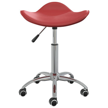 vidaXL Chaise de salle à manger pivotante Similicuir Rouge bordeaux