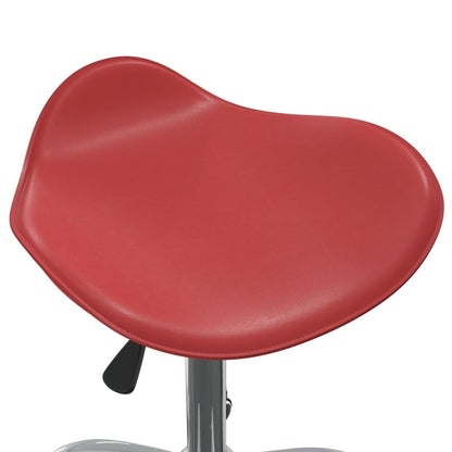 vidaXL Chaise de salle à manger pivotante Similicuir Rouge bordeaux