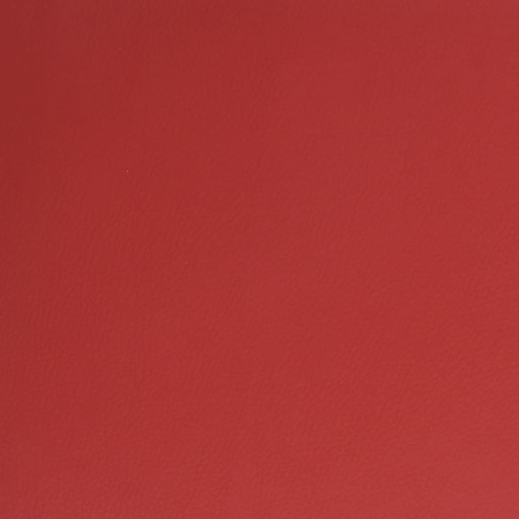 vidaXL Chaise de salle à manger pivotante Similicuir Rouge bordeaux