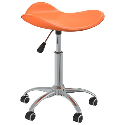 vidaXL Esszimmerstuhl Drehbar Orange Kunstleder