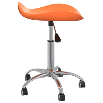 vidaXL Esszimmerstuhl Drehbar Orange Kunstleder