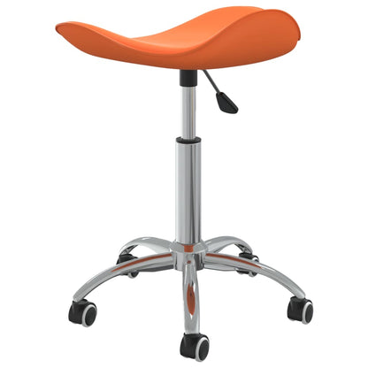 vidaXL Esszimmerstuhl Drehbar Orange Kunstleder