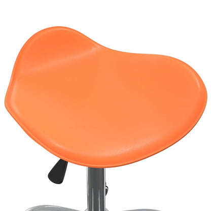 vidaXL Esszimmerstuhl Drehbar Orange Kunstleder