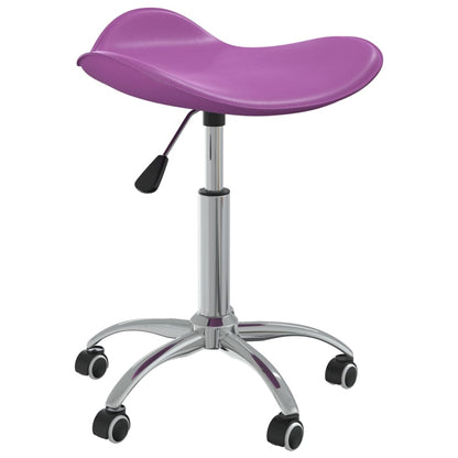 vidaXL Chaise de salle à manger pivotante violette en similicuir