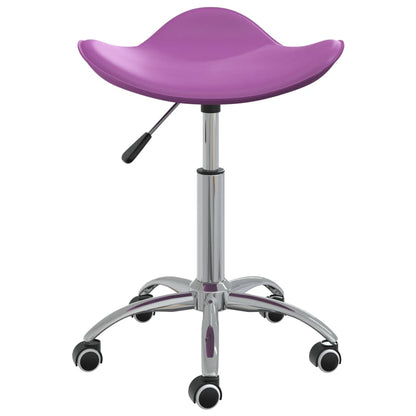 vidaXL Chaise de salle à manger pivotante violette en similicuir