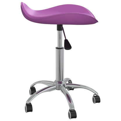 vidaXL Chaise de salle à manger pivotante violette en similicuir