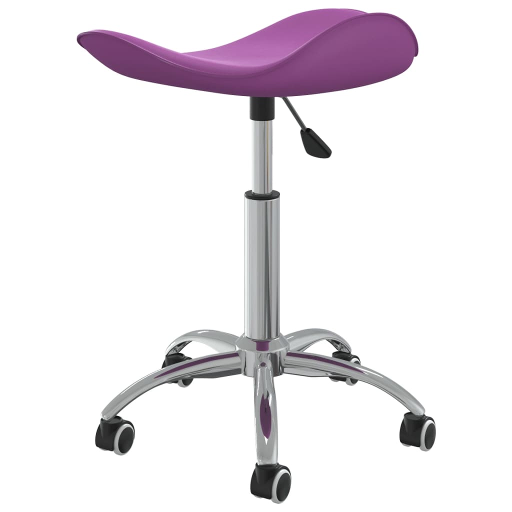 vidaXL Chaise de salle à manger pivotante violette en similicuir