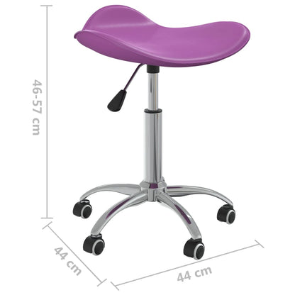 vidaXL Chaise de salle à manger pivotante violette en similicuir