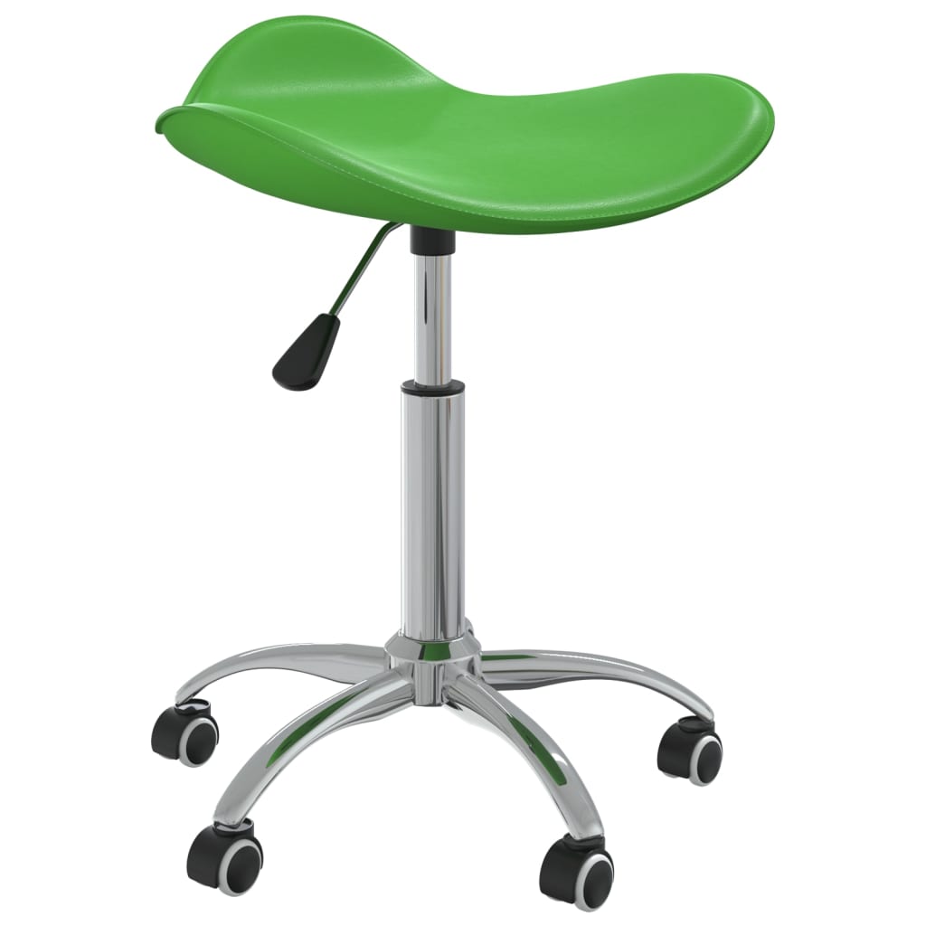 vidaXL Chaise de salle à manger pivotante Vert Similicuir