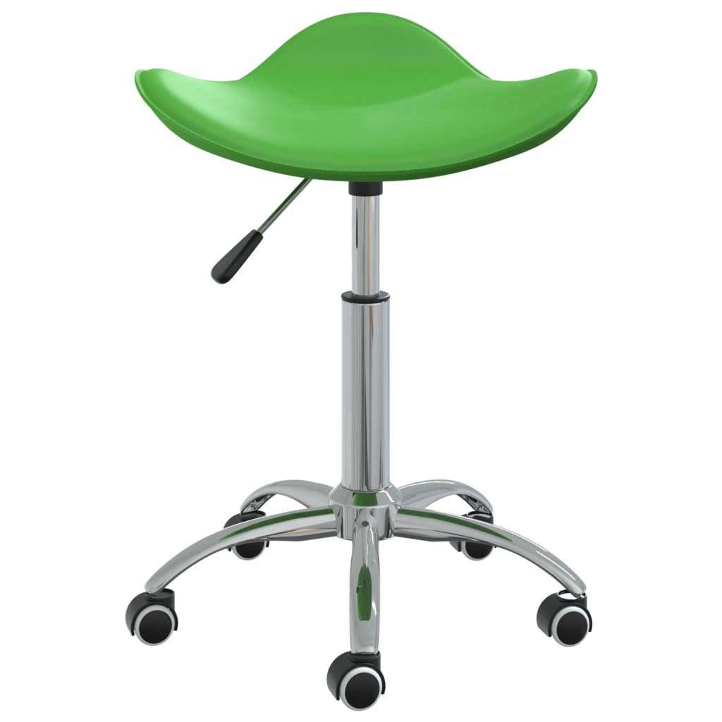 vidaXL Chaise de salle à manger pivotante Vert Similicuir
