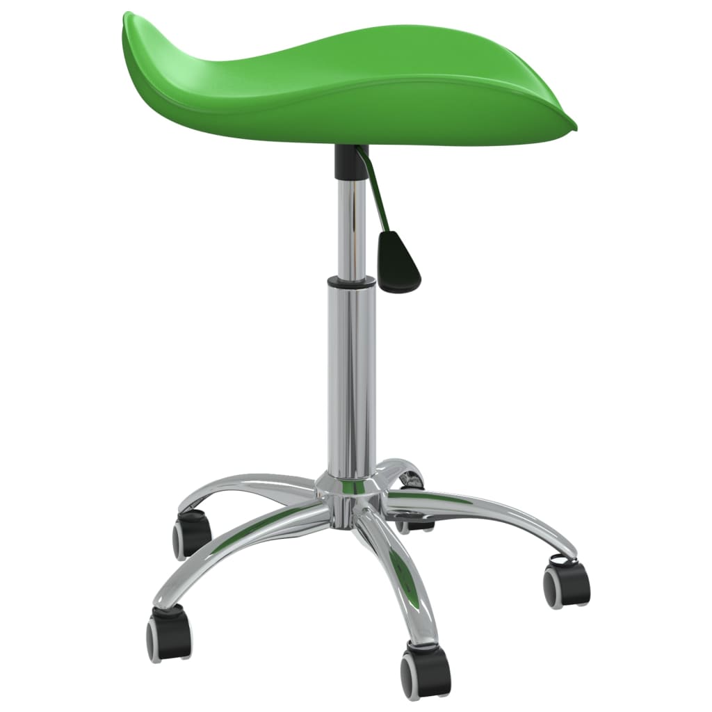 vidaXL Chaise de salle à manger pivotante Vert Similicuir