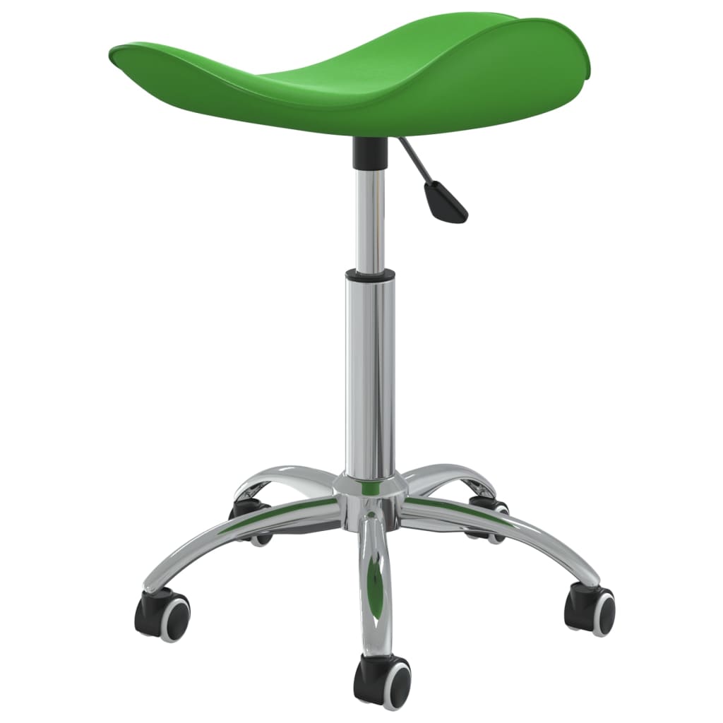 vidaXL Chaise de salle à manger pivotante Vert Similicuir