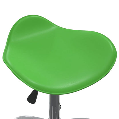 vidaXL Chaise de salle à manger pivotante Vert Similicuir